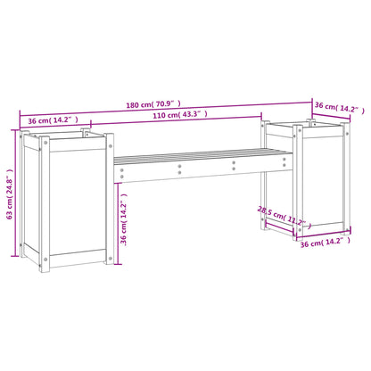 Skrivbord honungsbrun 180x36x63 cm massiv furu