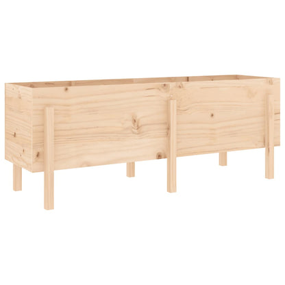 Odlingslåda på ben 160x50x57 cm massiv furu