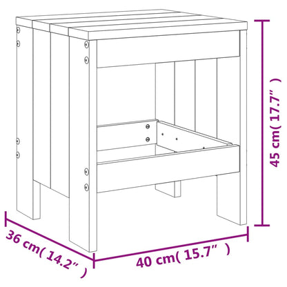 Trädgårdspallar 2 st 40x36x45 cm massivt douglasträ