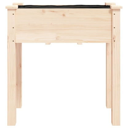 Odlingslåda med foder 71x37x76 cm massivt granträ