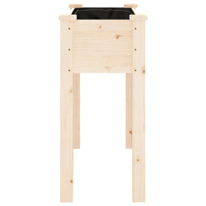 Odlingslåda med foder 71x37x76 cm massivt granträ
