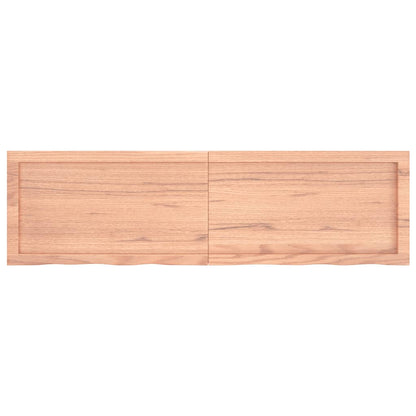 Bordsskiva ljusbrun 140x40x(2-4) cm behandlad massiv ek