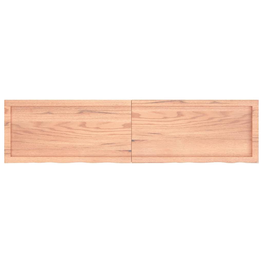 Bordsskiva ljusbrun 160x40x(2-4) cm behandlad massiv ek