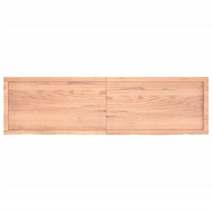 Bordsskiva ljusbrun 180x50x(2-4) cm behandlad massiv ek