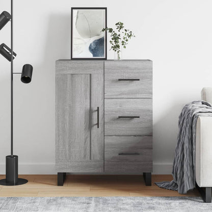 Skänk grå sonoma 69,5x34x90 cm konstruerat trä