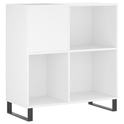 Stereobänk vit 84,5x38x89 cm konstruerat trä