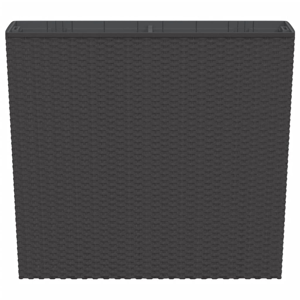 Blomkruka med avtagbar insida brun 12/44 L PP-rotting