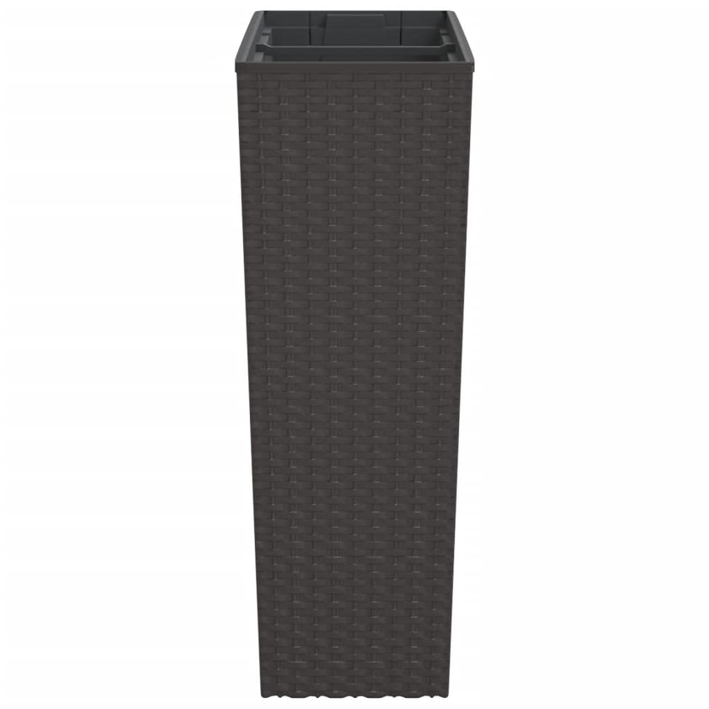 Blomkruka med avtagbar insida brun 12/44 L PP-rotting