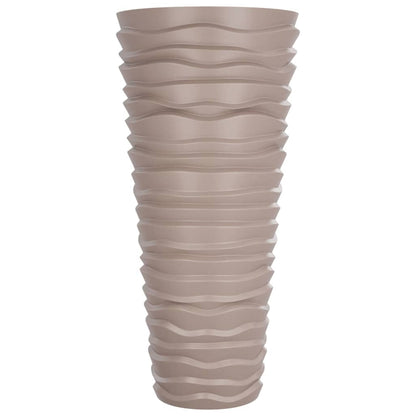 Blomkruka avtagbar insida mockabrun 18/45 L PP räfflad