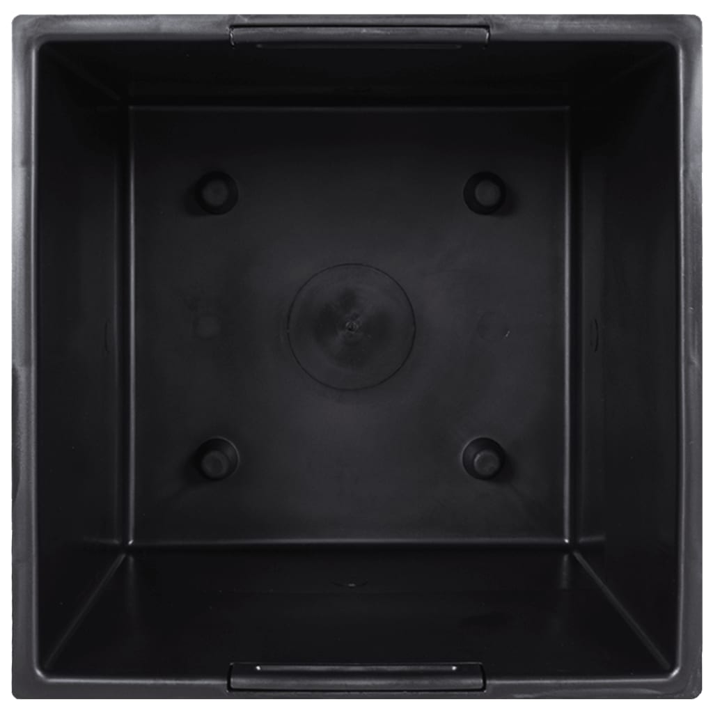 Blomkruka avtagbar insida antracit 11/26,5 L PP betonglook