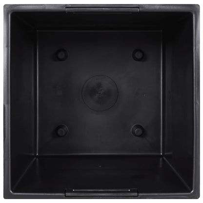 Blomkruka avtagbar insida antracit 11/26,5 L PP betonglook