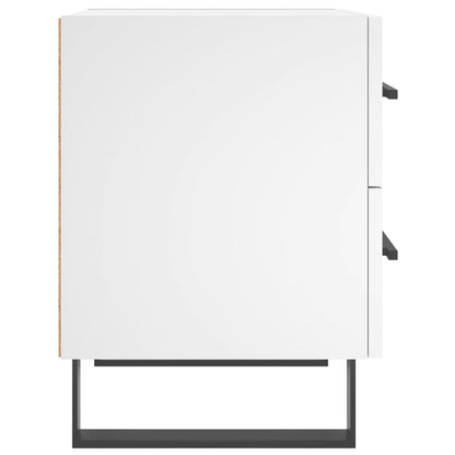 Sängbord 2 st vit 40x35x47,5 cm konstruerat trä