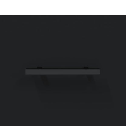 Sängbord svart 40x40x66 cm konstruerat trä