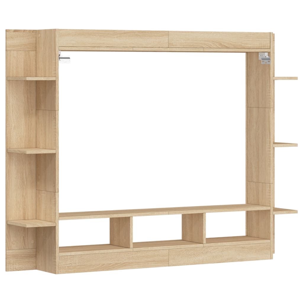 Tv-hylla sonoma-ek 152x22x113 cm konstruerat trä