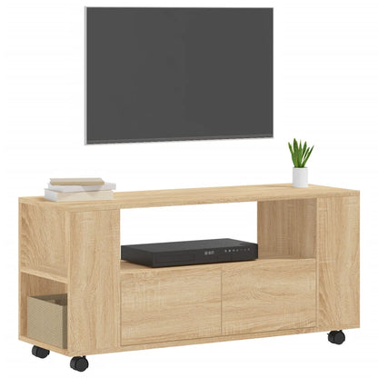 Tv-bänk sonoma-ek 102x34,5x43 cm konstruerat trä