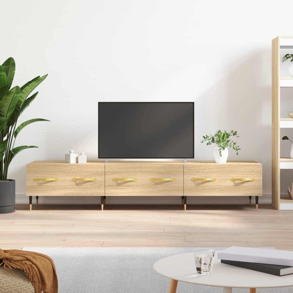 Tv-bänk sonoma ek 150x36x30 cm konstruerat trä