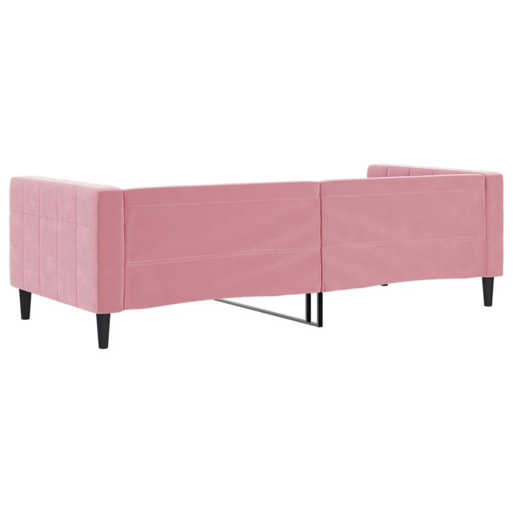 Dagbädd rosa 90x200 cm sammet