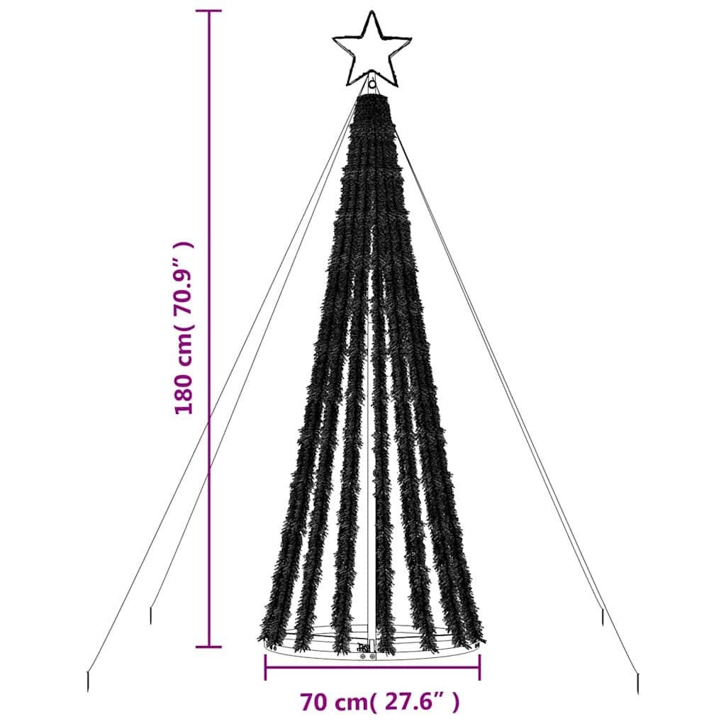 LED julgran 339 LEDs blå 180 cm