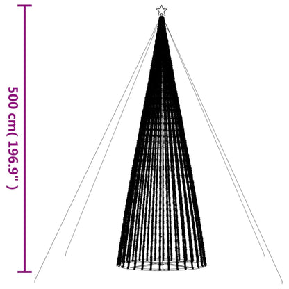 LED julgran 1544 LED varmvit 500 cm