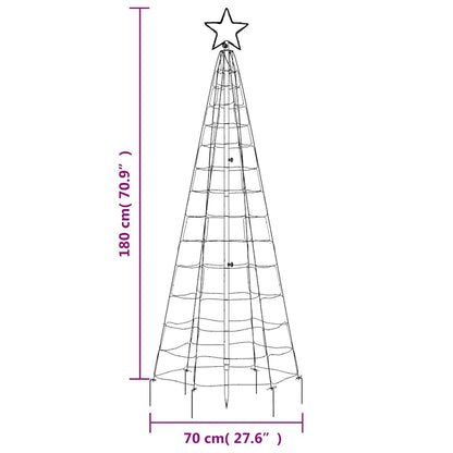 LED julgran med spikar 220 LED kallvit 180 cm