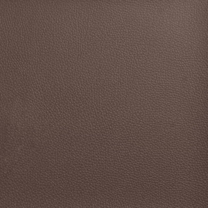 Reclinerfåtölj med fotstöd brun konstläder