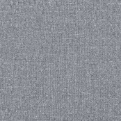 Reclinerfåtölj med fotstöd ljusgrå tyg