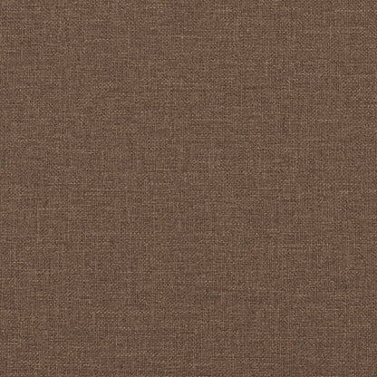 Reclinerfåtölj med fotstöd brun tyg