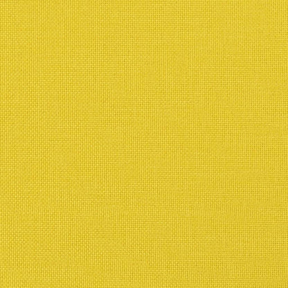 Reclinerfåtölj med fotstöd ljusgul tyg