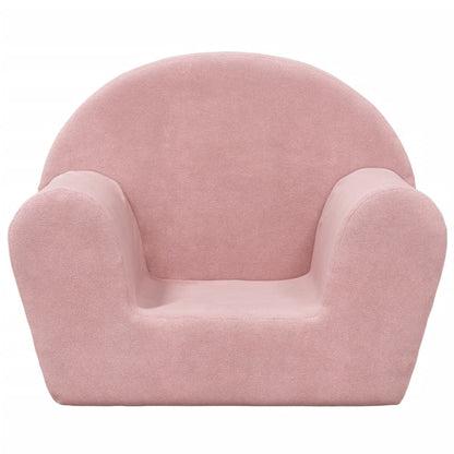 Barnsoffa rosa mjuk plysch