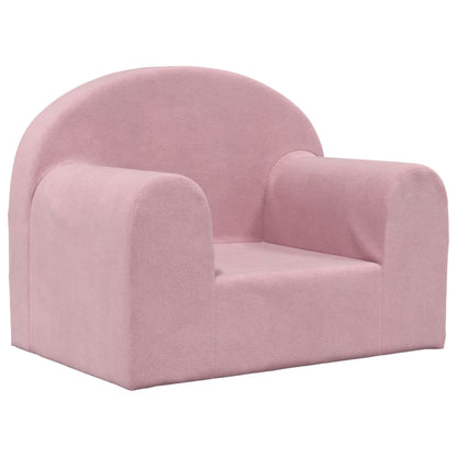 Barnsoffa rosa mjuk plysch