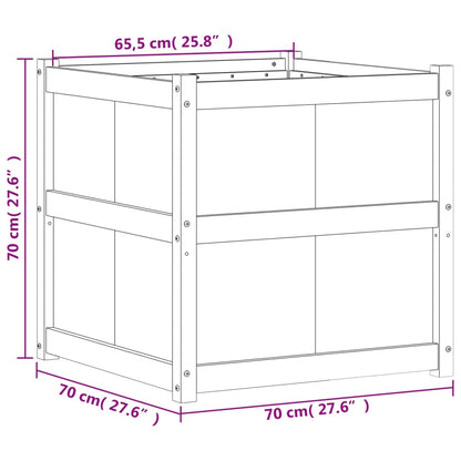 Odlingslåda 70x70x70 cm impregnerat furu