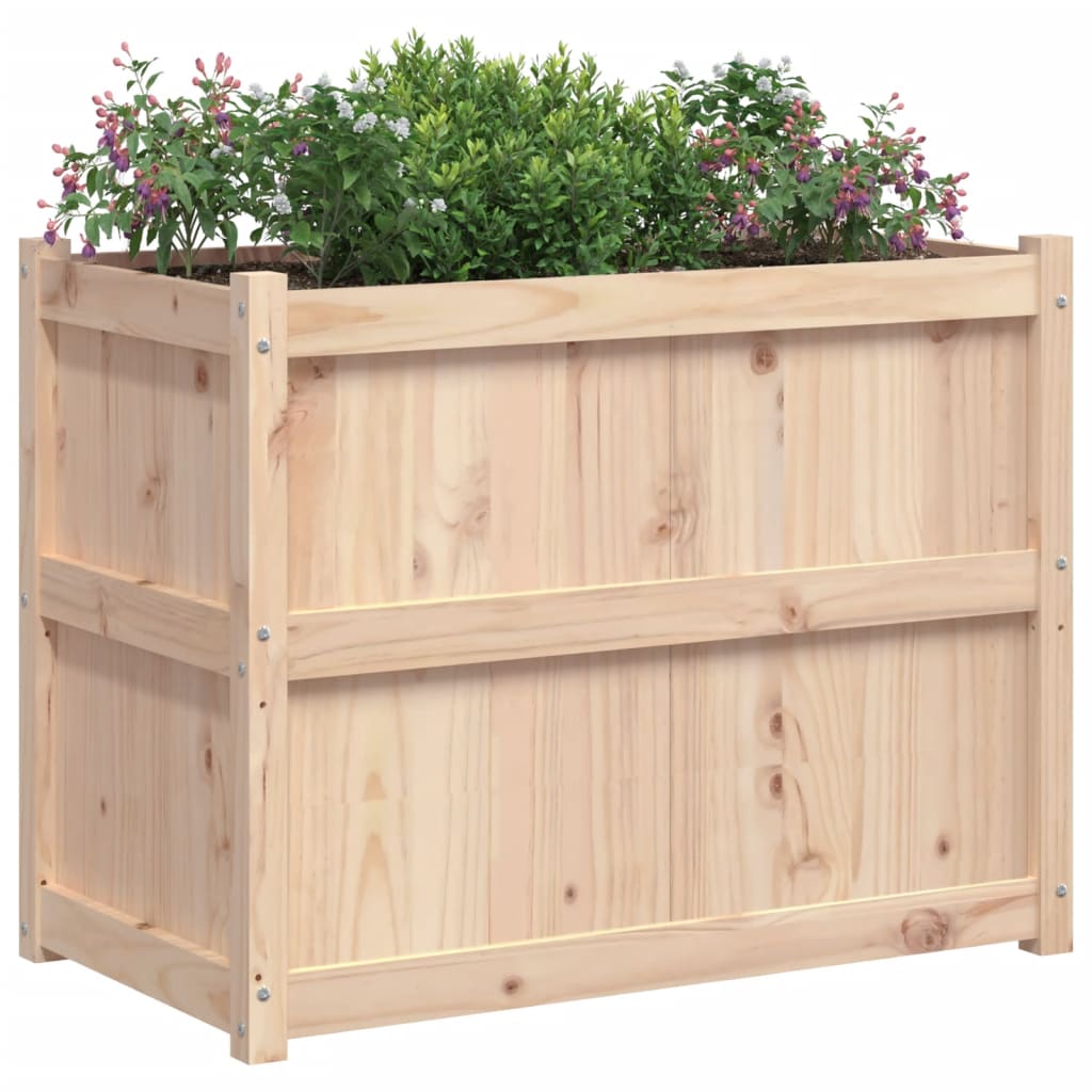 Odlingslåda 90x50x70 cm massivt furuträ