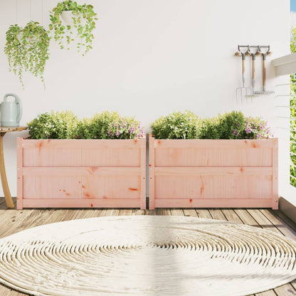 Planteringslådor 2 st massivt douglasträ