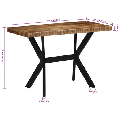 Matbord 110x55x75 cm massivt mangoträ