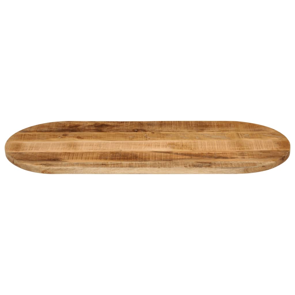 Bordsskiva 110x50x2,5 cm oval massivt grovt mangoträ