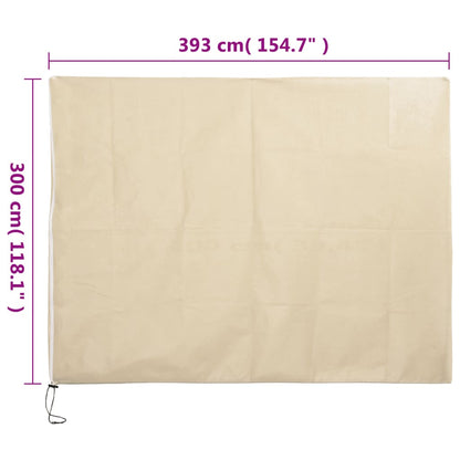 Fiberdukar med blixtlås 2 st 70 g/m² 3,93x3 m