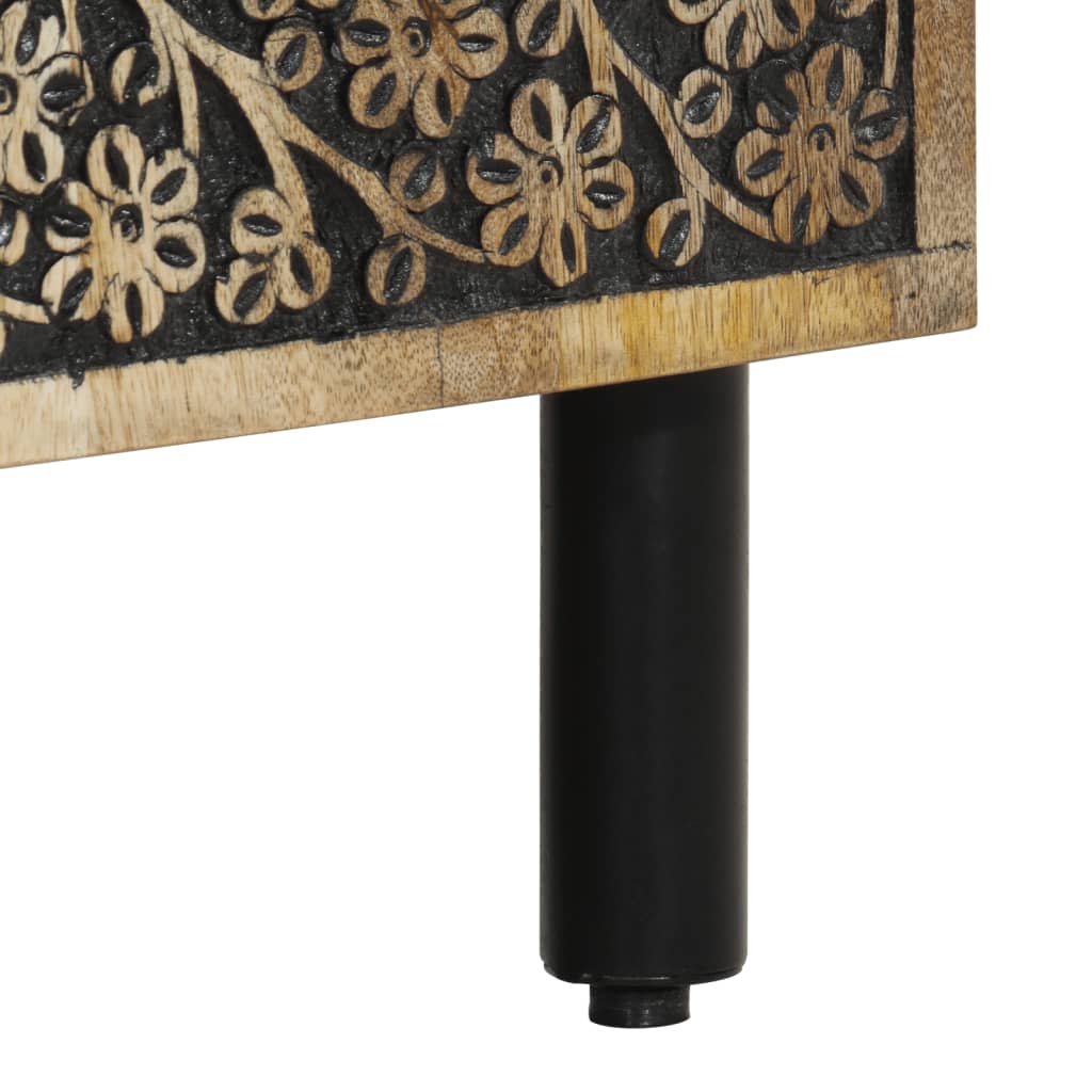 Sidoskåp 60x33x75 cm massivt mangoträ