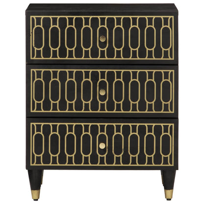 Sängbord 50x33x60 cm massivt mangoträ