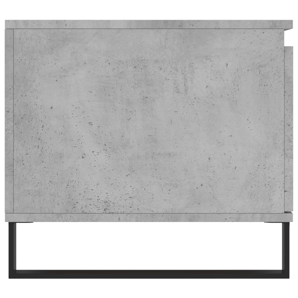 Soffbord betonggrå 100x50x45 cm konstruerat trä