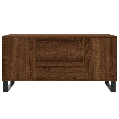 Soffbord brun ek 102x44,5x50 cm konstruerat trä