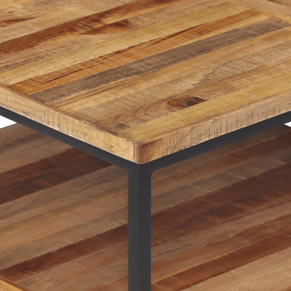 Soffbord 90x50x39 cm massiv återvunnen teak