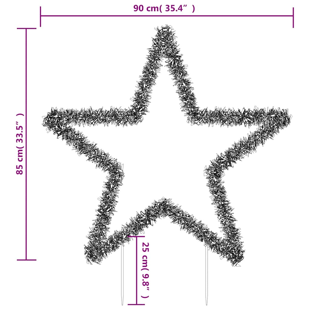 Julstjärna med spett 115 LEDs 85 cm