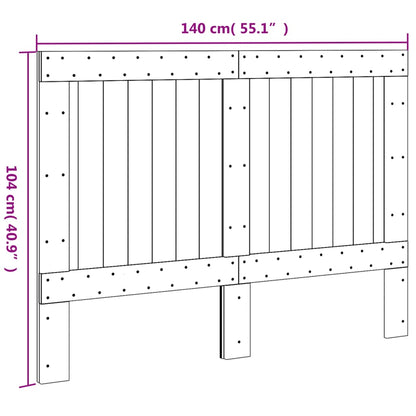 Huvudgavel 140x104 cm massiv furu