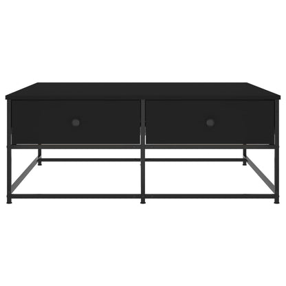 Soffbord svart 100x99x40 cm konstruerat trä