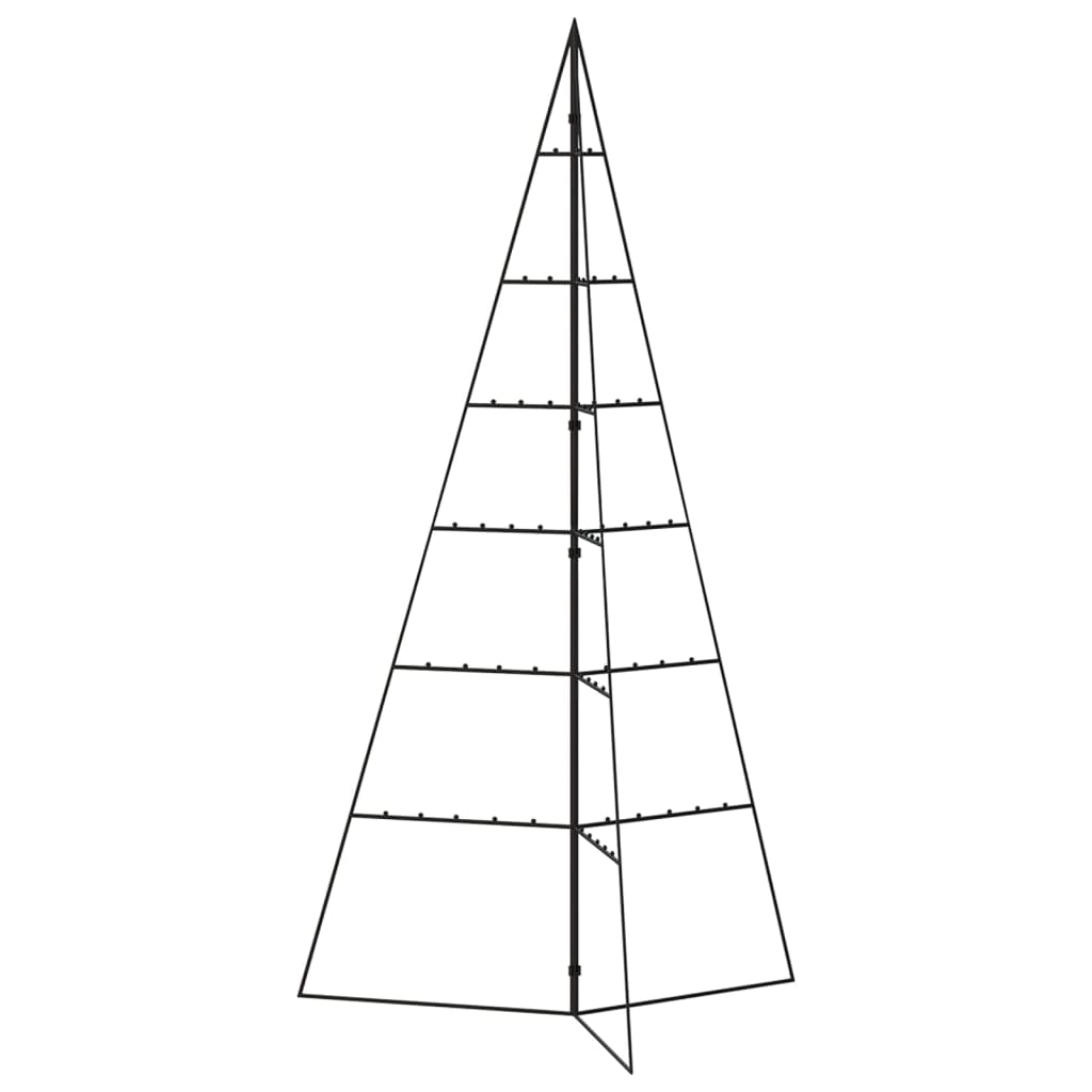 Julgran i metall svart 140 cm