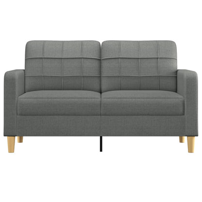 Soffa 2-sits mörkgrå 140 cm tyg