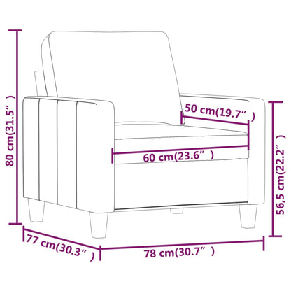 Fåtölj vinröd 60 cm Konstläder