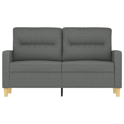 Soffa 2-sits mörkgrå 120 cm tyg