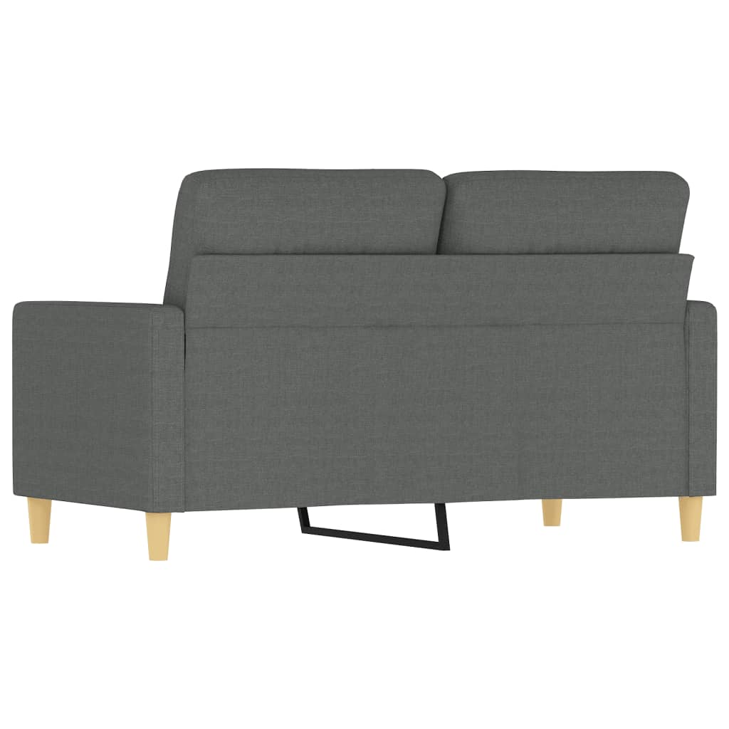 Soffa 2-sits mörkgrå 120 cm tyg