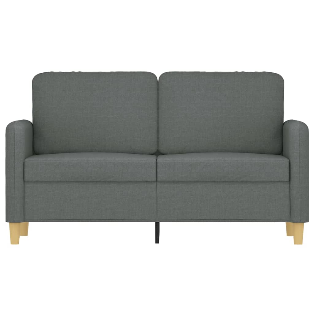 Soffa 2-sits mörkgrå 120 cm tyg